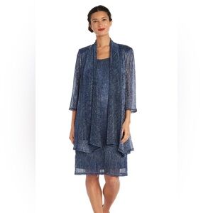 R&M Richards Elegant Blue Ensemble